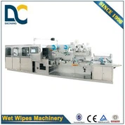 DC-2070A Máquina de fabricação automática completa Tipo de meio-feixe de alta velocidade 5-30pcs Linha de produção de tecido úmido Limpe o dispensador