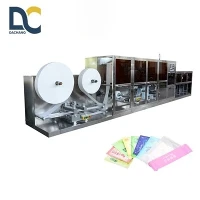 30-120pcs Máquina de fabricação de lenços umedecidos para bebês totalmente automática